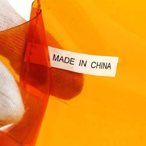 Hermes Orange Vinyl Kelly Beach Handbag SOUVENIR DE L'EXPOSITION 1998 91375 - Picture 6 of 12